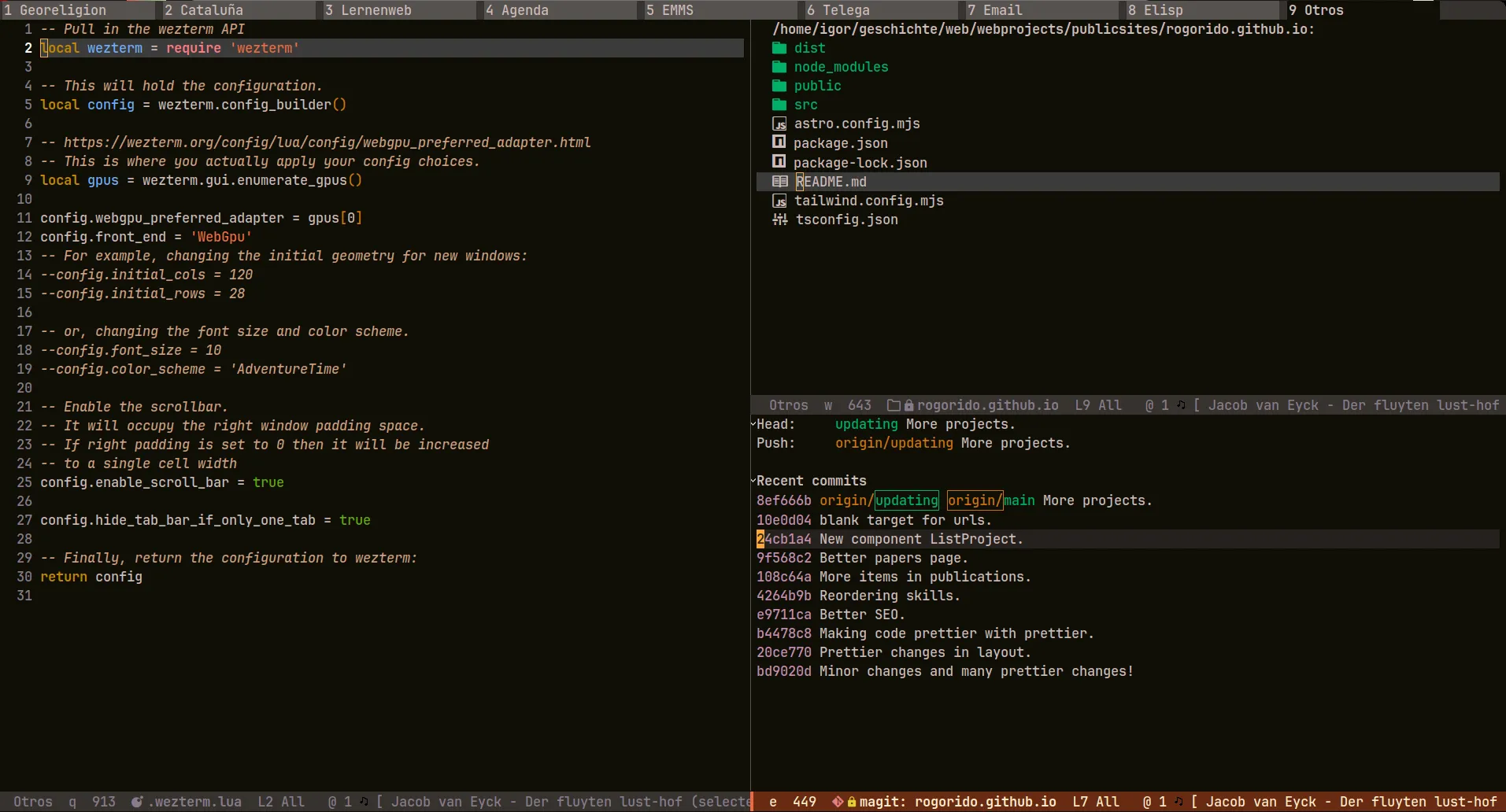 Emacs in action